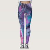 Leggings Coloris Abstraits (Devant)