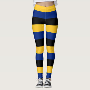 Leggings Coloris du drapeau national de la Barbade Horizont