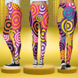 Leggings "Colour Burst Target Leggings"<br><div class="desc">Faites une déclaration avec Color Burst Target Leggings,  avec des motifs de cercles cibles dynamiques dans un mélange dynamique de couleurs. Ces légendes sont parfaites pour ajouter une touche audacieuse et artistique à vos séances d'entraînement,  sorties décontractées ou style quotidien.</div>