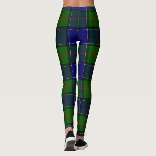 Leggings Colquhoun tartan bleu vert plaid (Dos)