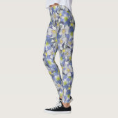 Leggings Columbines Motif sans couture (Gauche)