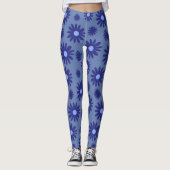 Leggings Combattre la marguerite bleu Hipster (Devant)
