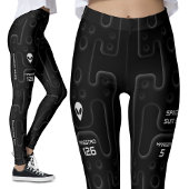 Leggings Combinaison spatiale noire d'astronaute pour l'exp