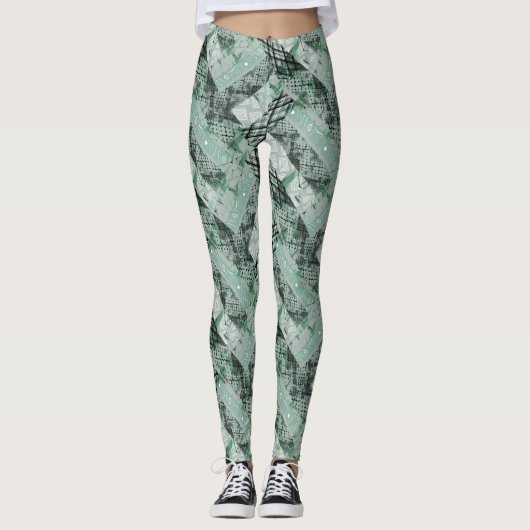 Leggings Combiné, ethnique, africain (Devant)