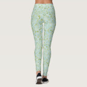 Leggings Comfy Yoga acqua fleurs (Dos)