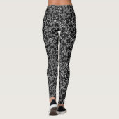 Leggings Comfy Yoga Fleurs noires (Dos)