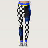 Leggings Comme un Motif Boss Checkers & Dot sur votre Col (Devant)