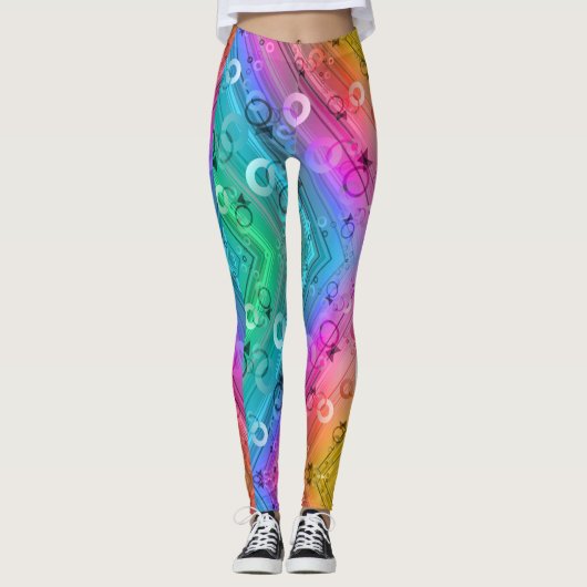 Leggings Composition Abstraite (Devant)
