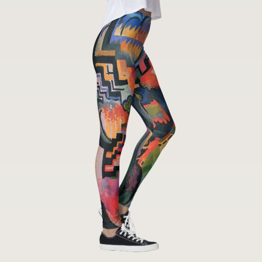 Leggings « Composition colorée » Art (Droite)