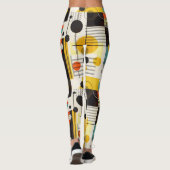 Leggings Composition des formes géométriques colorées (Dos)