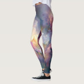 Leggings Composition florale pastel abstraite lumineuse (Gauche)