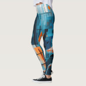 Leggings Composition géométrique Abstraite (Gauche)
