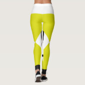 Leggings Composition I Lozengs 4 lignes Bl Jaune (Dos)