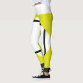 Leggings Composition I Lozengs 4 lignes Bl Jaune (Gauche)
