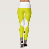 Leggings Composition I Lozengs 4 lignes Gr Jaune (Dos)
