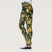 Leggings Comtesse Black Turquoise Vert Plaid Or Floral (Gauche)