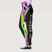 Leggings Concept alternatif À damiers Flourescent Croire (Gauche)