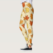 Leggings Concept feuille : Motif symbole d'automne (Gauche)