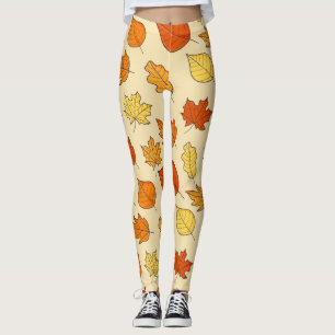 Leggings Concept feuille : Motif symbole d'automne