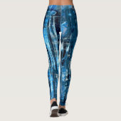 Leggings Concepteur bleu Denim (Dos)
