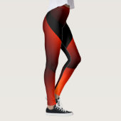 Leggings Concepteur chic de contemporain de noir de rouille (Droite)
