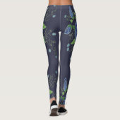 Leggings Concepteur Rose bleu (Dos)