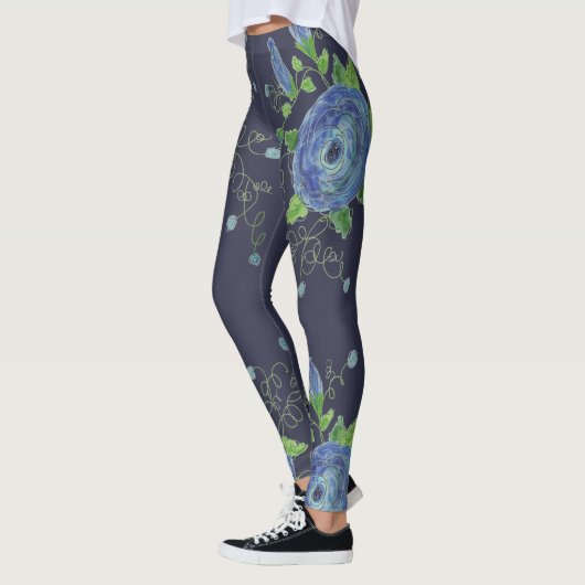 Leggings Concepteur Rose bleu (Gauche)