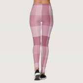 Leggings Conception à carreaux et à vichy rose (Dos)