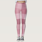 Leggings Conception à carreaux et à vichy rose (Devant)