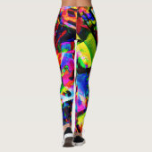 Leggings Conception abstraite colorée (Dos)