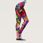 Leggings Conception abstraite colorée (Droite)