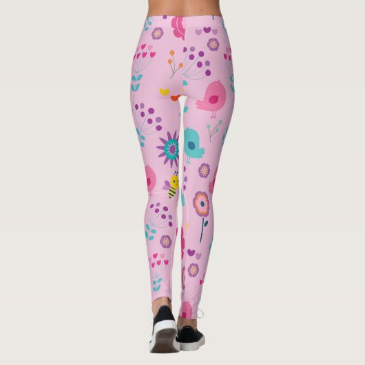 Leggings Conception abstraite colorée (Dos)