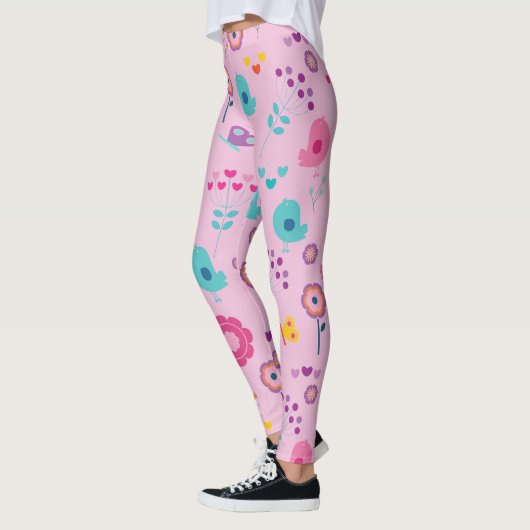 Leggings Conception abstraite colorée (Gauche)
