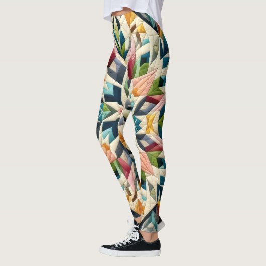 Leggings Conception abstraite composée (Gauche)