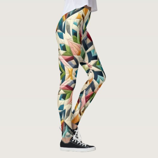 Leggings Conception abstraite composée (Droite)