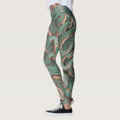 Leggings Conception abstraite créée par l'art coréen classi (Gauche)