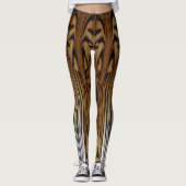 Leggings Conception abstraite de la fourrure de tigre (Devant)