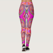 Leggings Conception abstraite de l'arc-en-ciel coloré (Dos)
