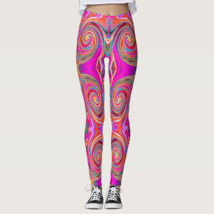 Leggings Conception abstraite de l'arc-en-ciel coloré