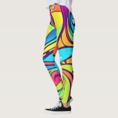 Leggings Conception Abstraite des yeux (Gauche)