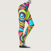 Leggings Conception Abstraite des yeux (Droite)