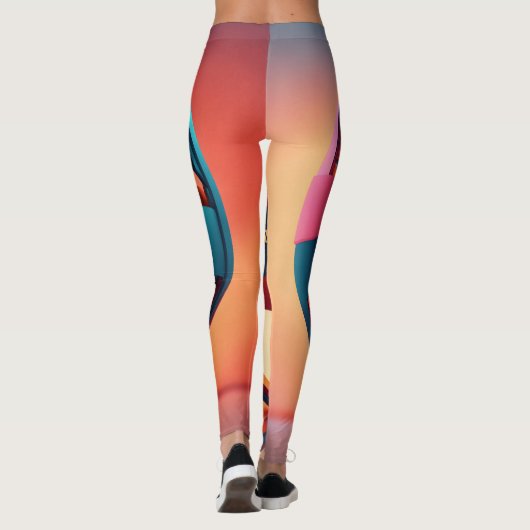 Leggings Conception Abstraite du logo (Dos)