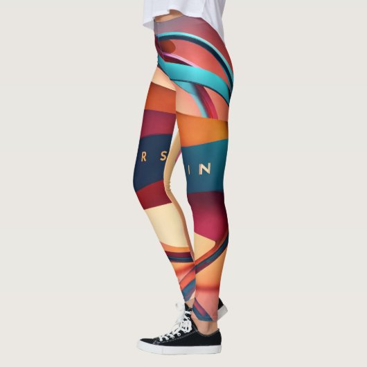 Leggings Conception Abstraite du logo (Gauche)