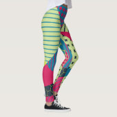 Leggings Conception Abstraite géométrique colorée (Droite)