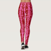 Leggings Conception Abstraite Irrégulière Rose Marron Rouge (Dos)