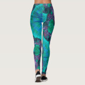 Leggings Conception abstraite moderne d'océan (Dos)