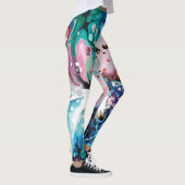 Leggings Conception abstraite Motifs en marbre (Droite)
