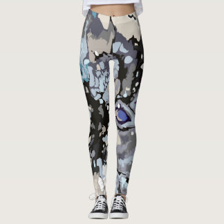 Leggings Conception abstraite Motifs en marbre