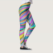 Leggings Conception abstraite psychédélique de Neon Multico (Droite)