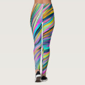 Leggings Conception abstraite psychédélique de Neon Multico (Dos)